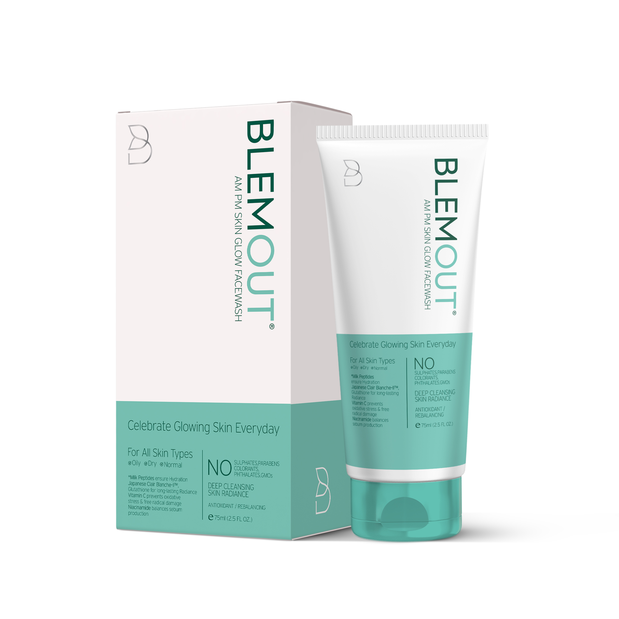 blemout face wash white